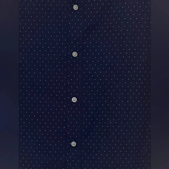 Men’s Michael Kors Classic Tailored Fit Blue Print Shirt. Size L. - Picture 2 of 5